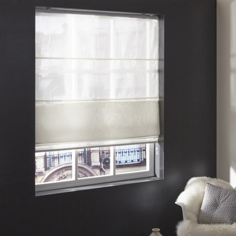 Store bateau tamisant lurex elfi Blanc