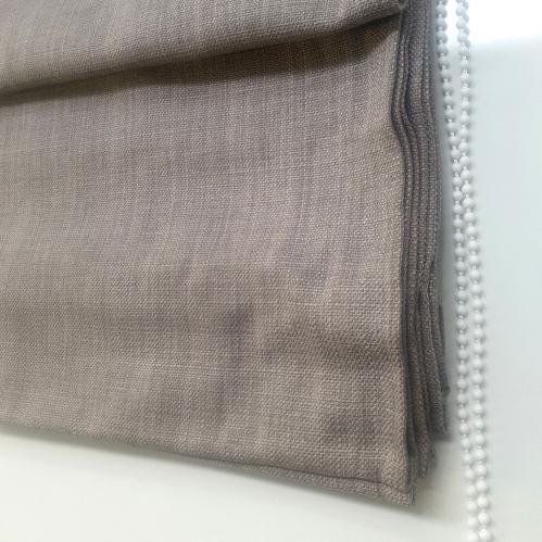 Store bateau tamisant chiné chambray Taupe