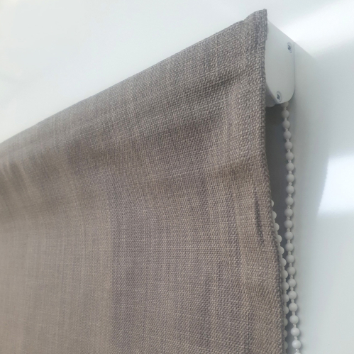 Store bateau tamisant chiné chambray Taupe