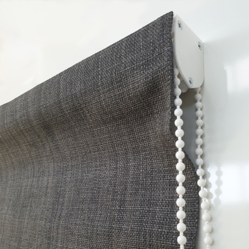 Store bateau tamisant chiné chambray Anthracite