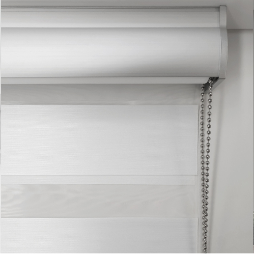 Store enrouleur jour nuit blanc alutech avec coffre - gamme Must