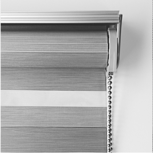 Store enrouleur jour nuit chic prêt-à-poser gris - gamme Must