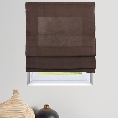 Store bateau tamisant voile de lin - Chocolat