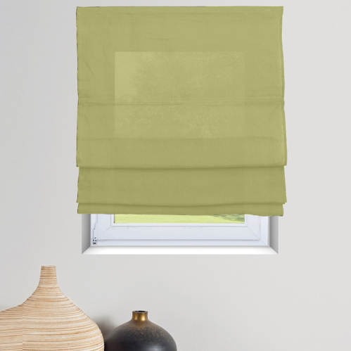 Store bateau tamisant voile de lin - Vert