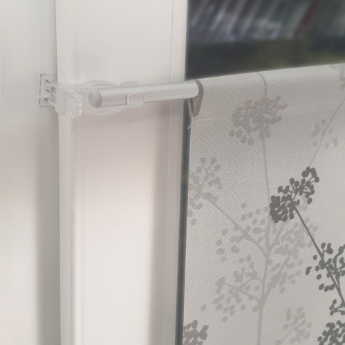 Vitrage tamisant motifs graminées