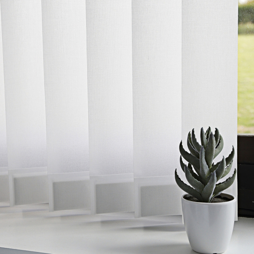 Lot de 9 lamelles verticales 127mm sans chainette basse pour store californien