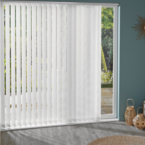 Lot de 5 lamelles verticales 89mm tissées pour store californien