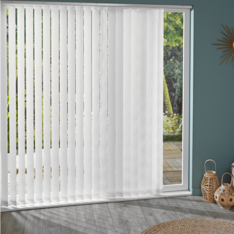 Lot de 5 lamelles verticales 89mm tissées pour store californien