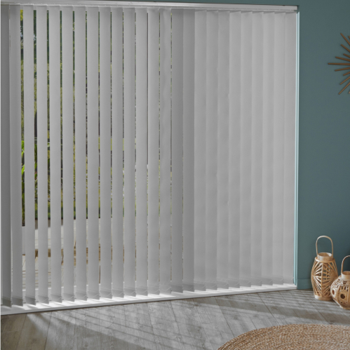 Lot de 5 lamelles verticales 89mm unies pour store californien