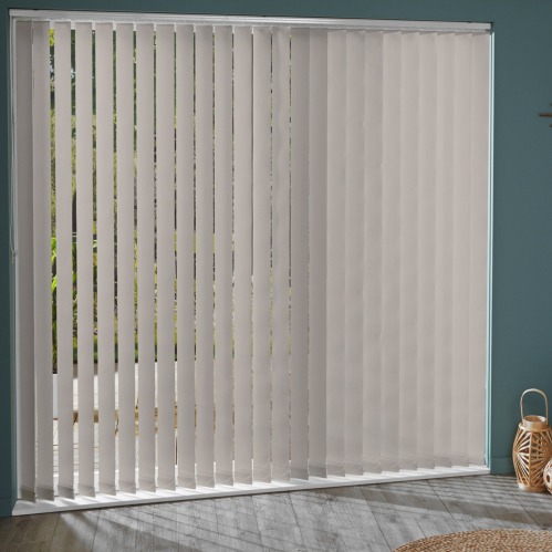 Lot de 5 lamelles verticales 89mm unies pour store californien
