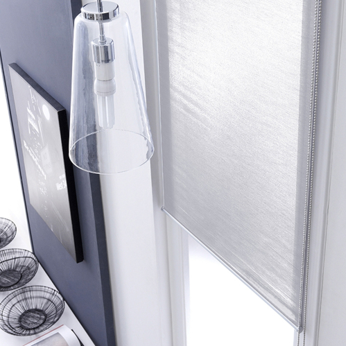 Store enrouleur voile mesh sans percer - gamme Must - Gris souris