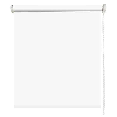 Store enrouleur occultant sans percer - Blanc perle