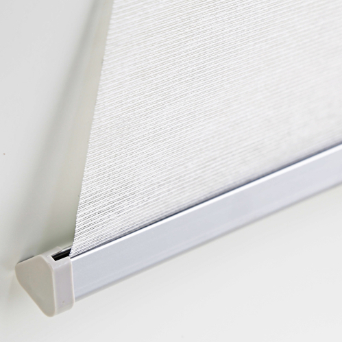 Store enrouleur voile automatique sans percer - Blanc