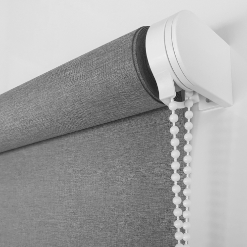 Store enrouleur occultant tissu double face - Gris foncé