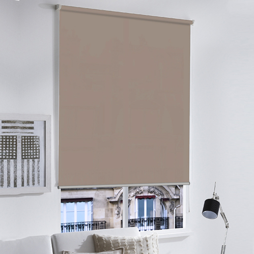 Store enrouleur tamisant sans percer gamme Must - Taupe