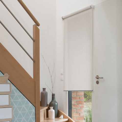 Store enrouleur tamisant sans percer gamme Must - Calcaire