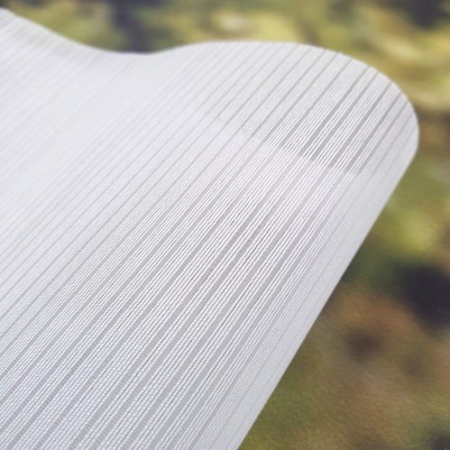 Store enrouleur voile rayé loft gamme Must - Blanc