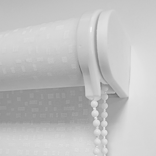 Store enrouleur tamisant motif Manhattan - Blanc