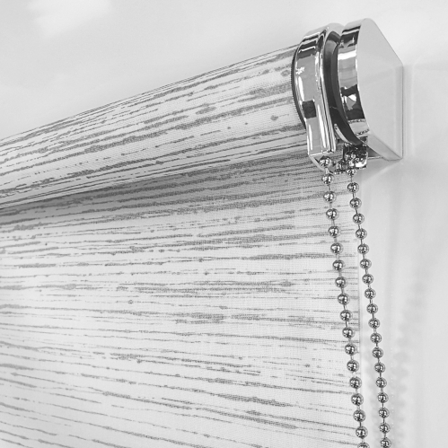 Store enrouleur tamisant effet wood gamme Must - Blanc