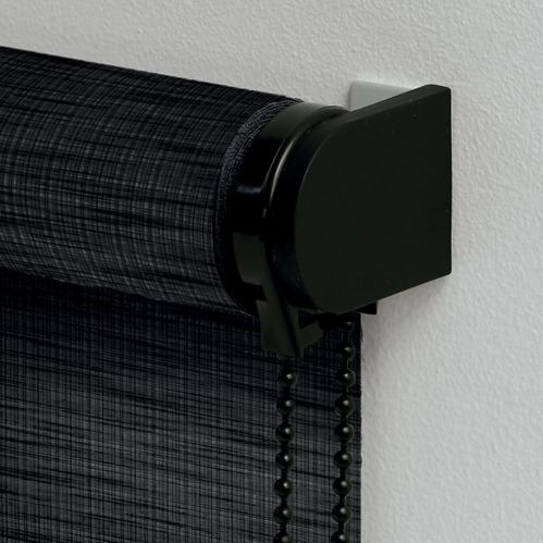 Store enrouleur voile texturé lurex gamme Must - Noir