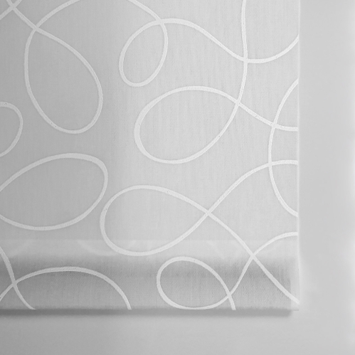 Store enrouleur tamisant motif méli mélo