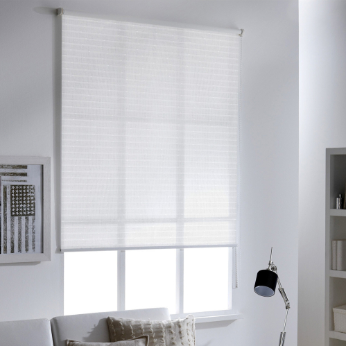 Store enrouleur tamisant noppe blanc