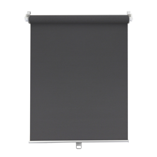 Store enrouleur occultant automatique sans percer gamme Must - Gris anthracite