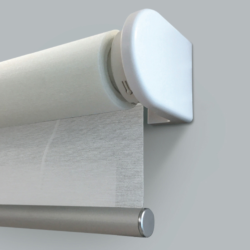 Store enrouleur voile E-roll motorisé - blanc