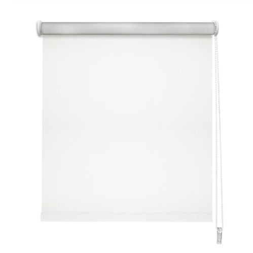 Store enrouleur occultant thermique revers alu h190cm - Blanc
