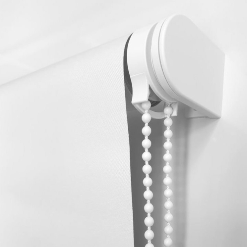 Store enrouleur occultant thermique revers alu h190cm - Blanc