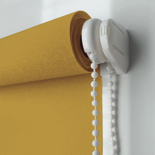 Store enrouleur tamisant sans percer - Moutarde