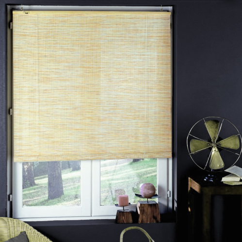 Roll'up bambou brut fins rondins pour intérieur