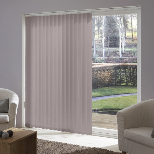 Lot de 5 lamelles verticales 89mm unies pour store...