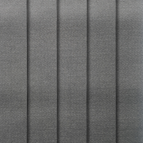Lot de 5 lamelles verticales 89mm ancona pour store californien - Gris foncé