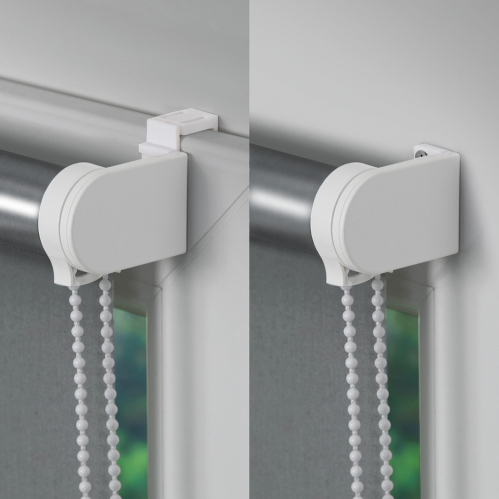 Store enrouleur occultant thermique revers alu h190cm - Gris