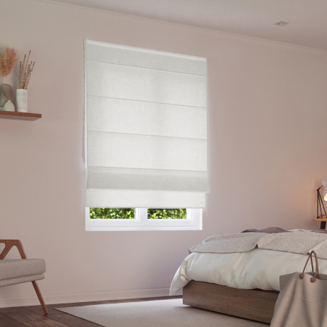 Store Bateau Tamisant Uni Luxe Blanc