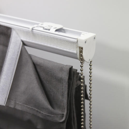 Store Bateau Tamisant Uni Luxe Gris