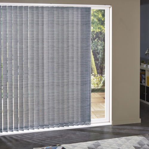 Lot de 5 lamelles verticales 89mm rayées pour store...