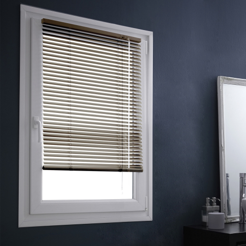 Store vénitien aluminium 25mm sans percer - Ficelle