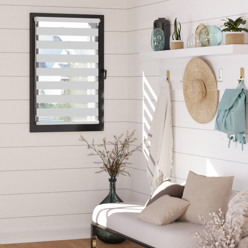 Store enrouleur jour nuit chic sans percer h160cm