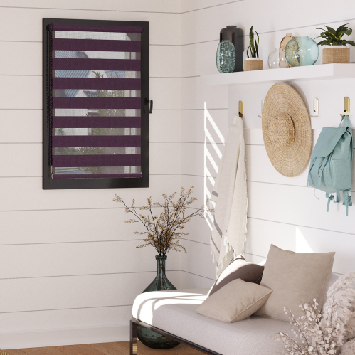 Store enrouleur jour nuit chaînette coordonnée sans...