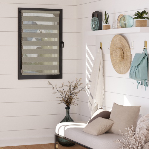 Store enrouleur jour nuit chaînette coordonnée sans...