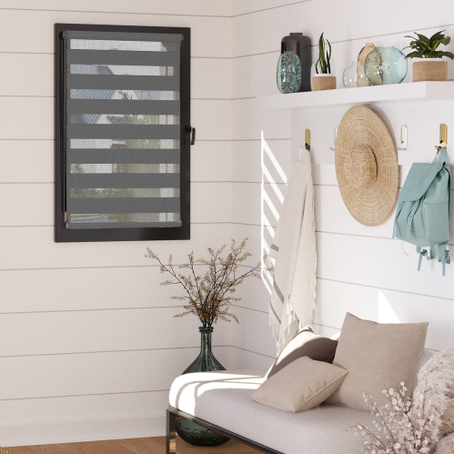 Store enrouleur jour nuit chaînette coordonnée sans...