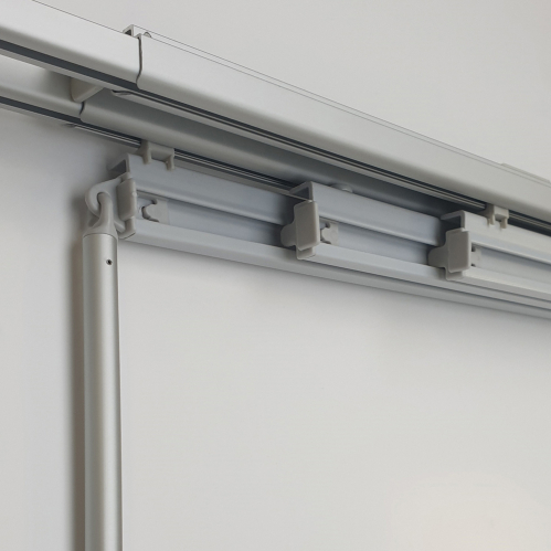 Rail aluminium extensible pour panneaux japonais 50cm