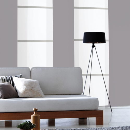 Panneau japonais voile barre alu