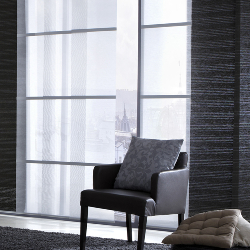 Panneau japonais voile barre alu