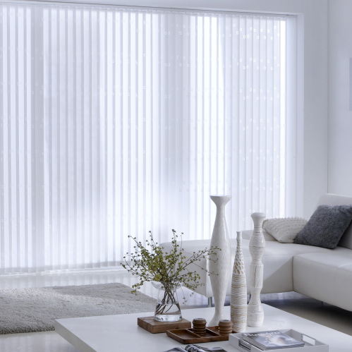 Lot de 5 lamelles verticales 89mm perforées pour store...