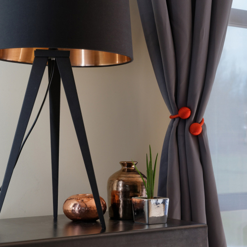 Embrasse à rideaux flexible nouage 2 billes