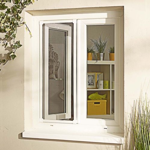 Moustiquaire cadre fixe sans percer en aluminium