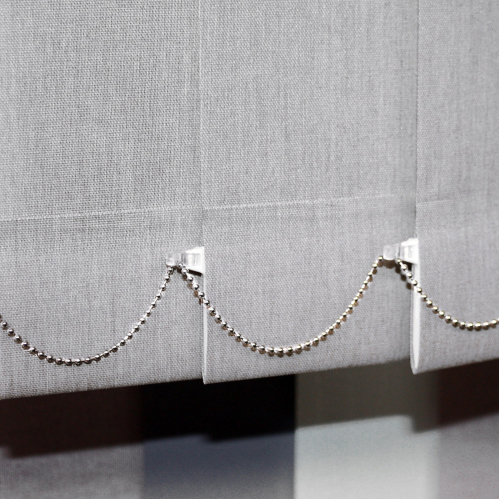 Chaînette basse chromée pour store californien à lamelles...